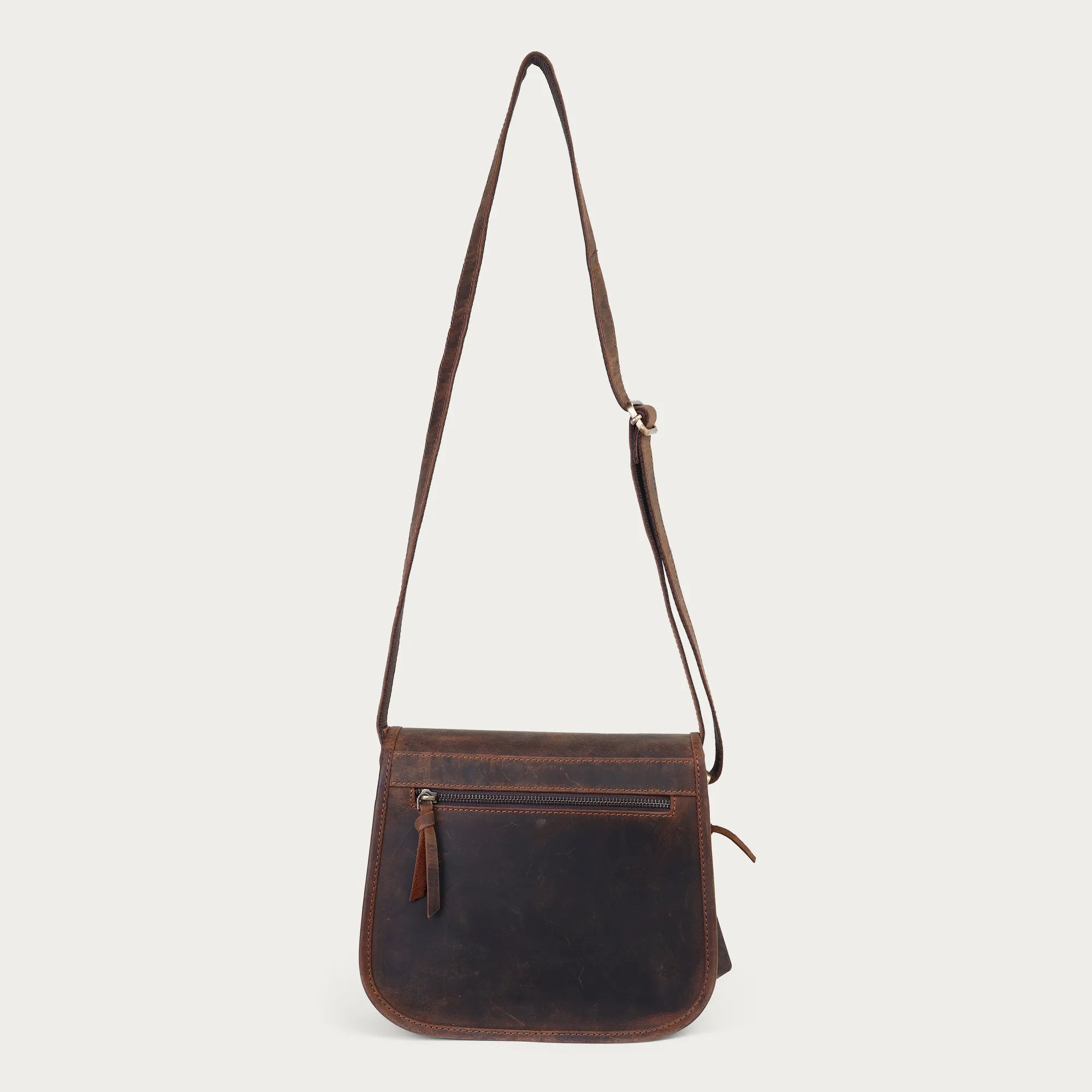 Leather Saddle Bag – Full Grain Leather Crossbody | Handmade Gift for Her | Travel Friendly & Ready to Ship