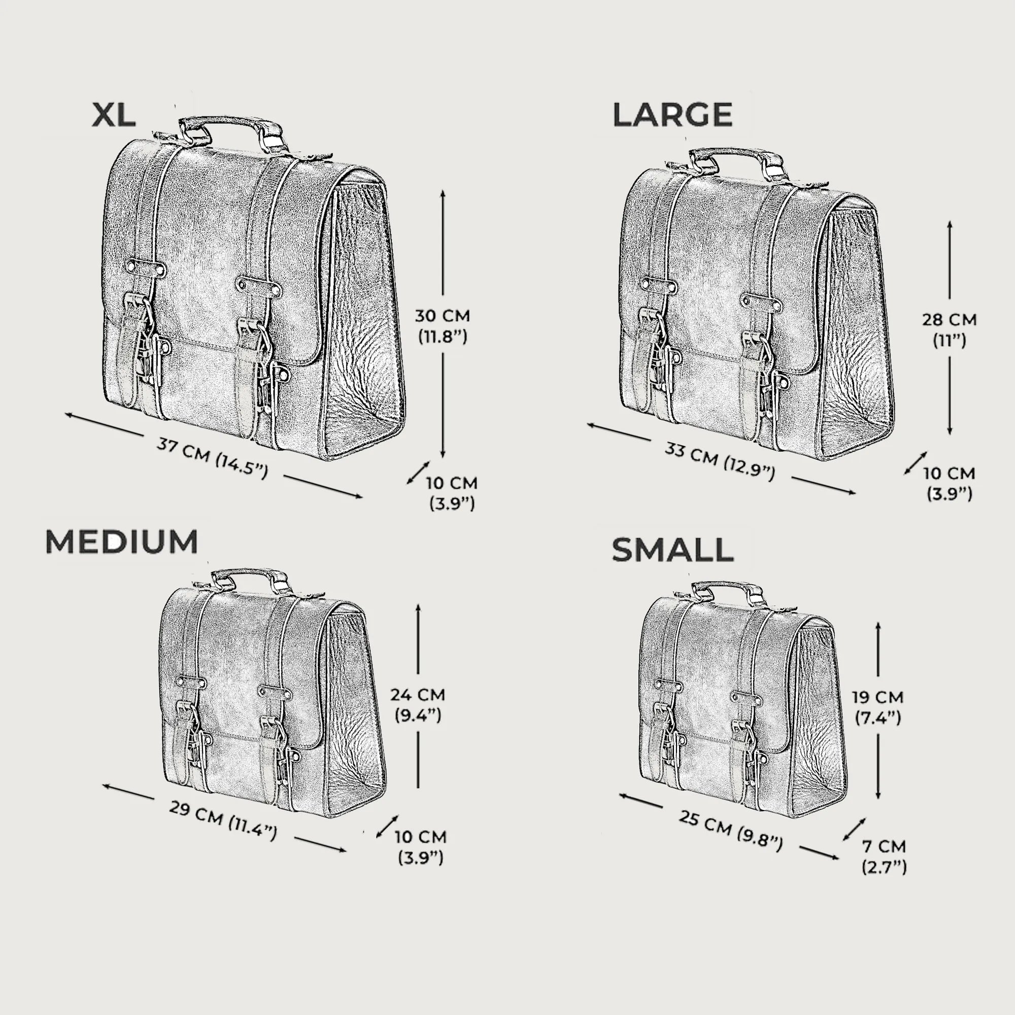 Black Classic Leather Satchel Bag