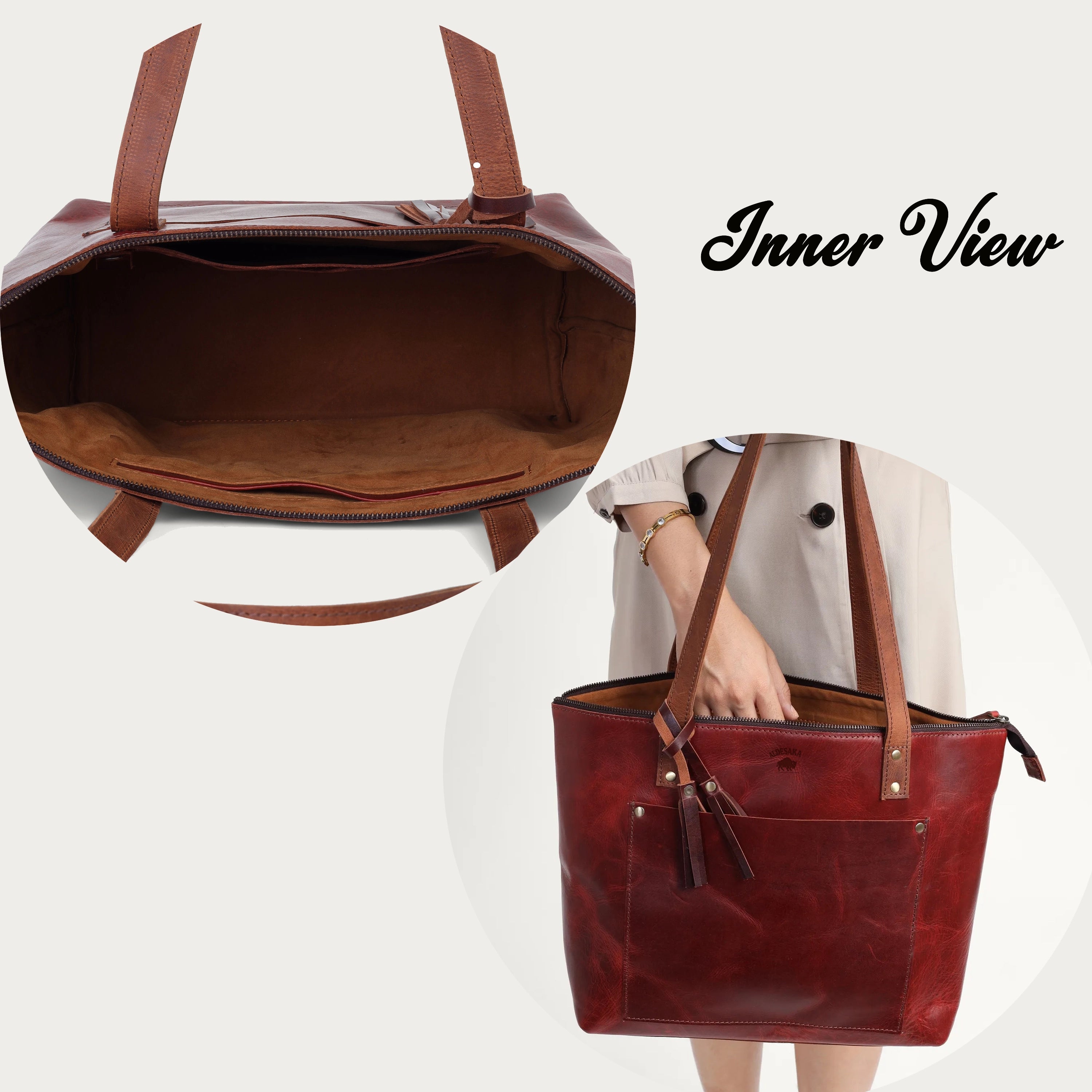 Wine Red Leather Shoulder Bag for Women – Handcrafted Full-Grain Tote | Personalized | Global Delivery | Work-Ready Elegance