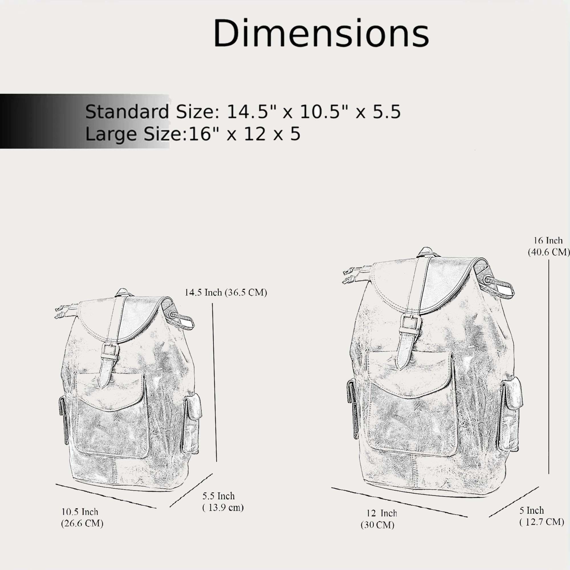 Vintage Buffalo Leather Rucksack – Handmade Travel & Adventure Backpack