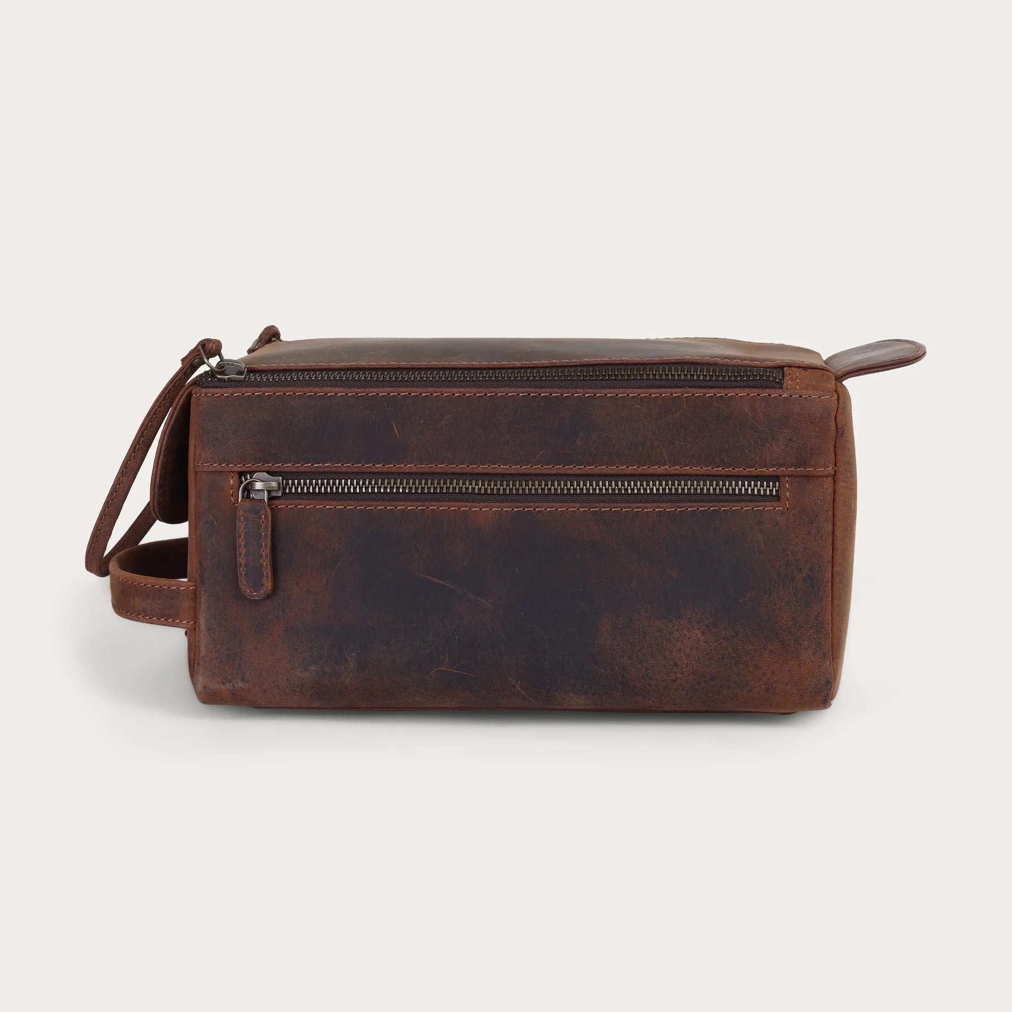 Handmade Leather Makeup Kit for Women – Personalized Toiletry Pouch | Gift for Wife or Girls