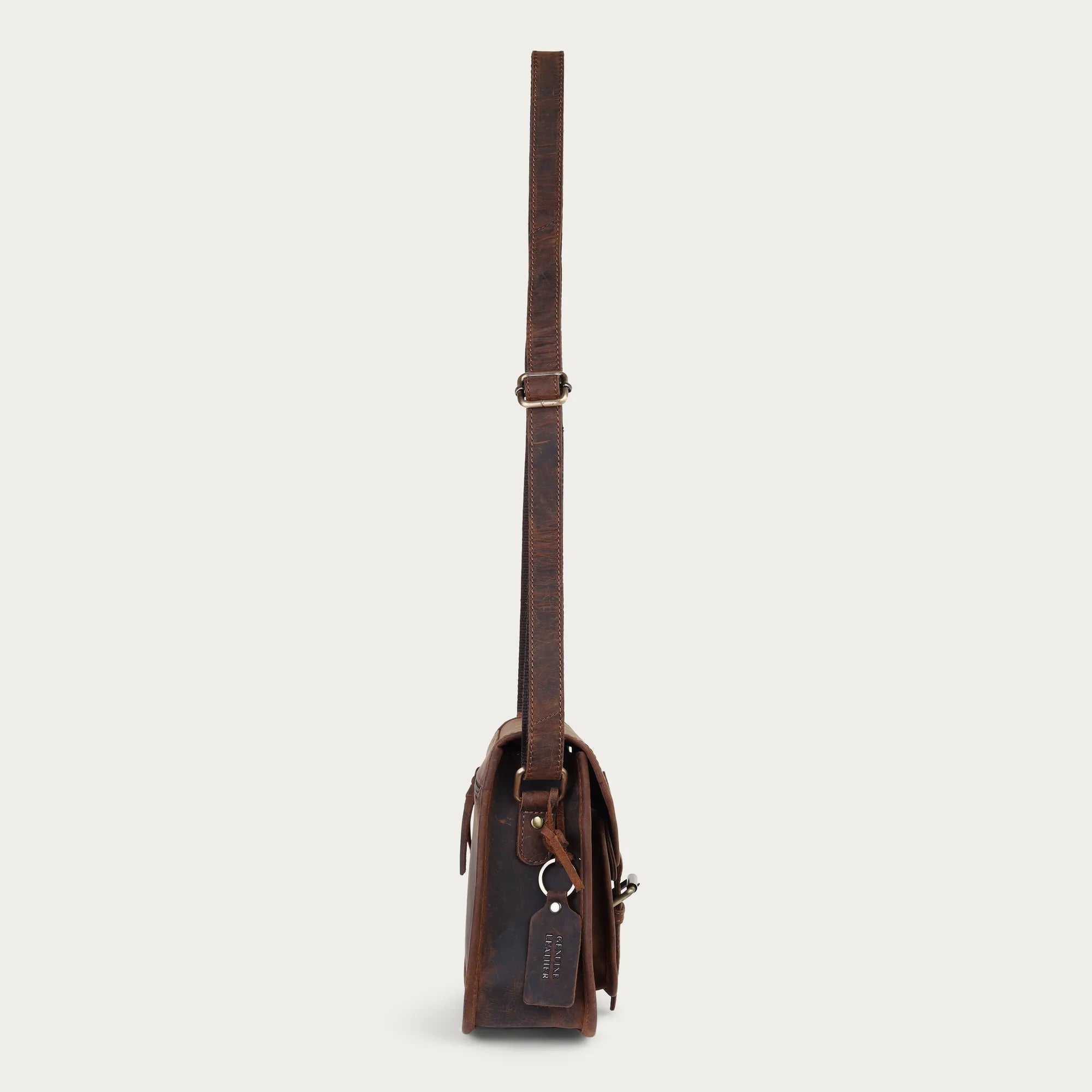 Leather Saddle Bag – Full Grain Leather Crossbody | Handmade Gift for Her | Travel Friendly & Ready to Ship