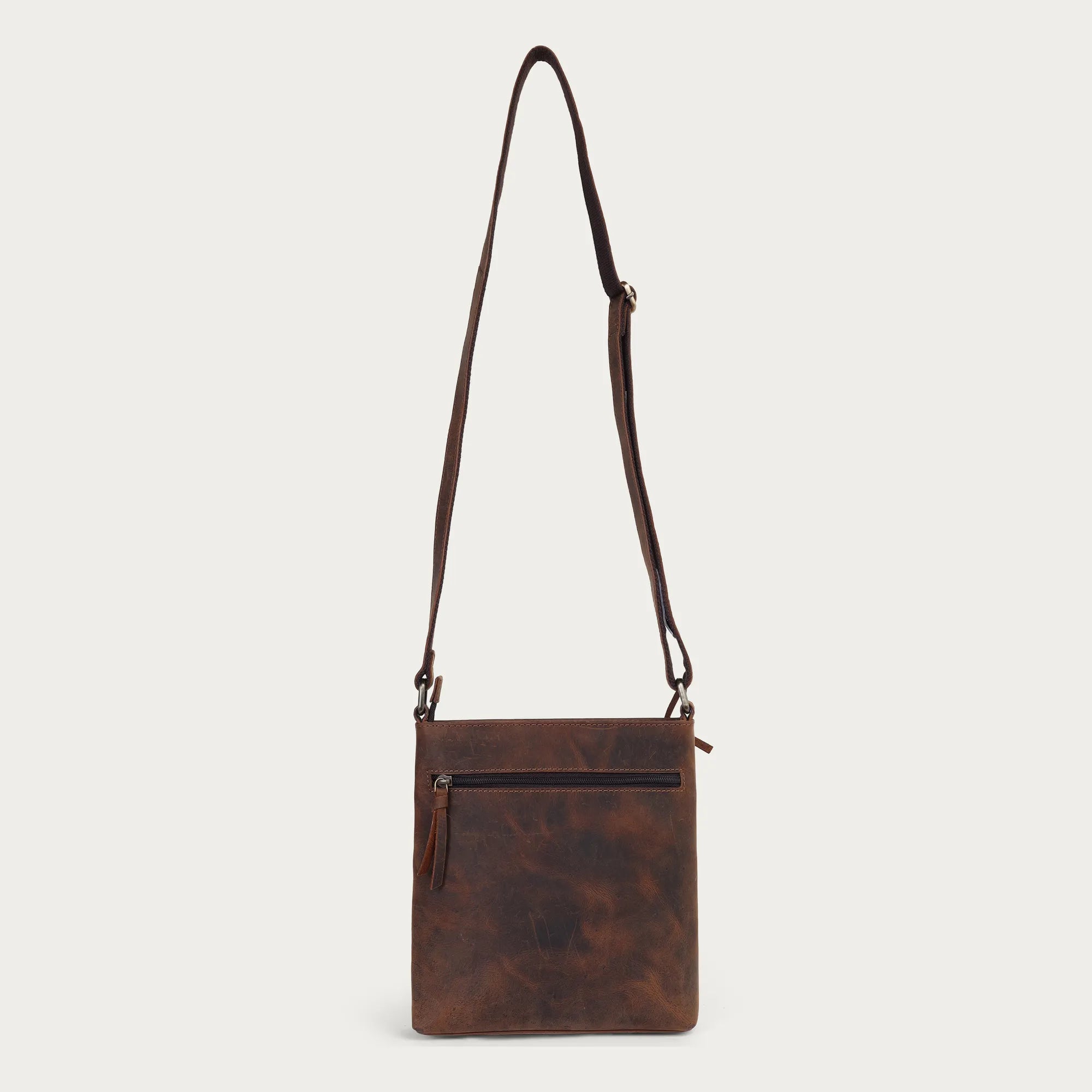Genuine Leather Crossbody Bag – Compact, Personalized Daily Bag | Gift for Mother | Handcrafted by Skilled Artisans